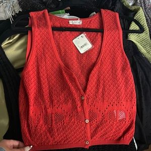 FREE PEOPLE CROCHET VEST